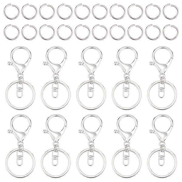 40Pcs Alloy Split K… - image