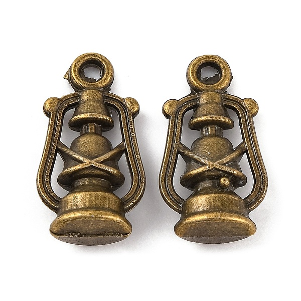 Tibetan Style Alloy Lantern/Oil Lamp Pendants