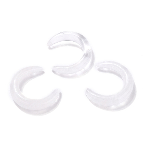 

PandaHall Natural Quartz Crystal Beads, Rock Crystal, No Hole, for Wire Wrapped Pendant Making, Double Horn/Crescent Moon, 31x28x6.5mm...
