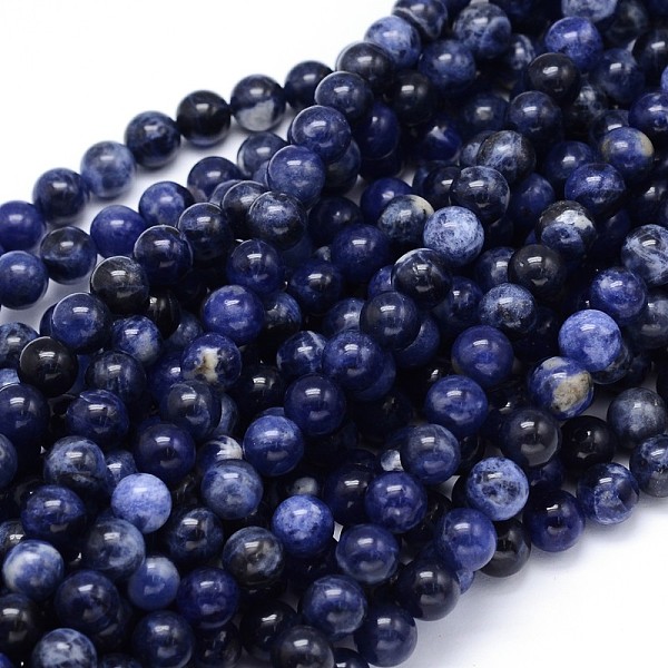 

PandaHall Round Natural Sodalite Beads Strands, 10mm, Hole: 1mm, about 39pcs/strand, 15.3 inch Sodalite Round