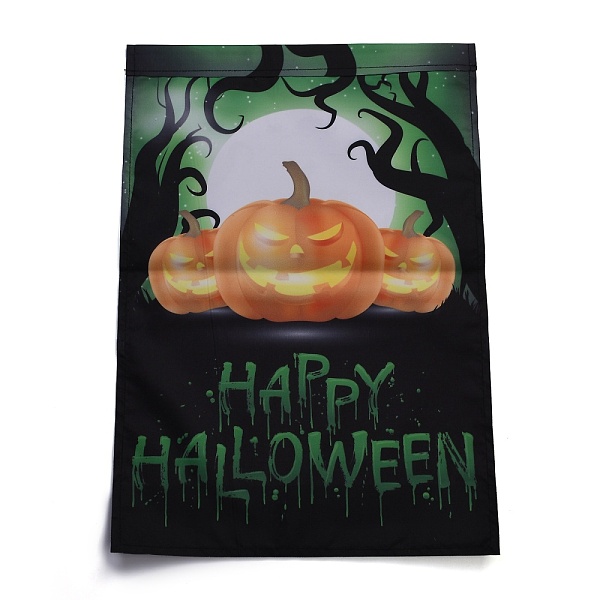 

PandaHall Garden Flag for Halloween, Double Sided Polyester House Flags, for Home Garden Yard Office Decorations, Pumpkin Jack-o-Lantern...