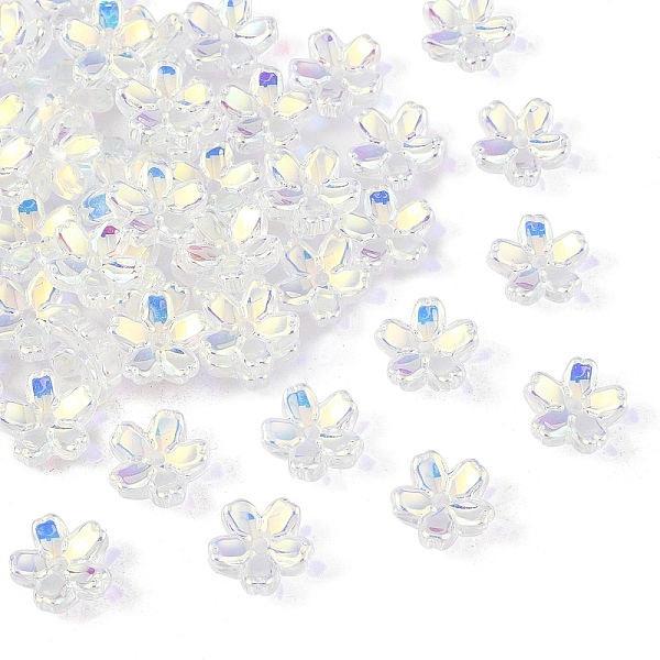 50 capuchon de perle en verre électrolytique transparent