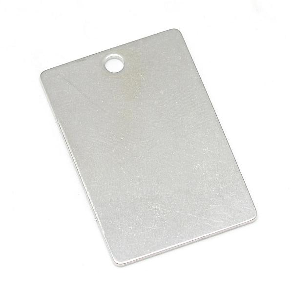 

PandaHall 201 Stainless Steel Stamping Blank Tag Pendants, Rectangle, Stainless Steel Color, 30x20x1mm, Hole: 2.5mm 201 Stainless Steel...