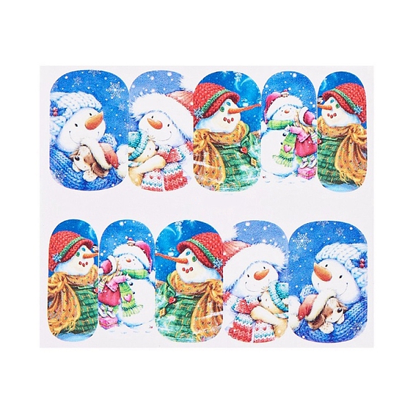 

PandaHall Christmas Series Nail Art Full-Cover Sticker, Mixed Santa Claus Snowman Deer Nail Art Wrap, for Women Girls Winter Nails...