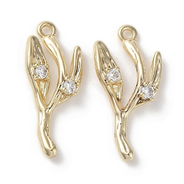 

PandaHall Brass Micro Pave Clear Cubic Zirconia Pendants, Leaf, Real 18K Gold Plated, 21x8.5x3mm, Hole: 1.3mm Brass+Cubic Zirconia Leaf...