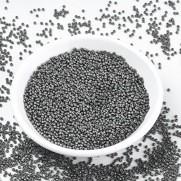

PandaHall MIYUKI Round Rocailles Beads, Japanese Seed Beads, 11/0, (RR2012) Matte Metallic Tawny Gray, 11/0, 2x1.3mm, Hole: 0.8mm, about...