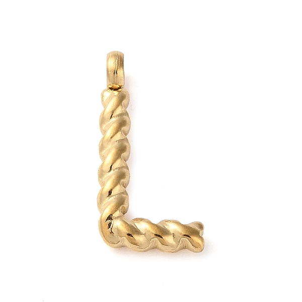 

PandaHall 316 Surgical Stainless Steel Pendants & Charms, Golden, Letter L, 14x7x2mm, Hole: 2mm 316 Surgical Stainless Steel Letter L