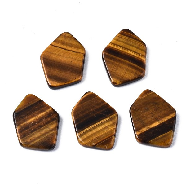 

PandaHall Natural Tiger Eye Cabochons, Polygon, 19.5x14x3mm Tiger Eye Polygon