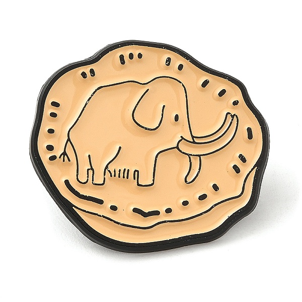 

PandaHall Black Alloy Brooches, Enamel Pins for Women Men, Elephant, 28x30.5x1.5mm Alloy+Enamel Elephant