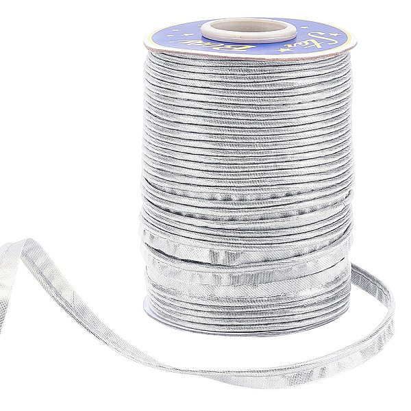 

PandaHall PH 60 Yard Silver Piping Trim 0.4” Lip Cord Trim Piping Bias Tape Bias Piping Type with Welting Cord Edge Piping Embellishment...