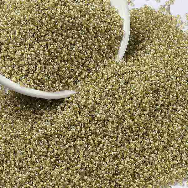

PandaHall MIYUKI Round Rocailles Beads, Japanese Seed Beads, (RR2250), 15/0, 1.5mm, Hole: 0.7mm, about 5555pcs/10g Glass Gold