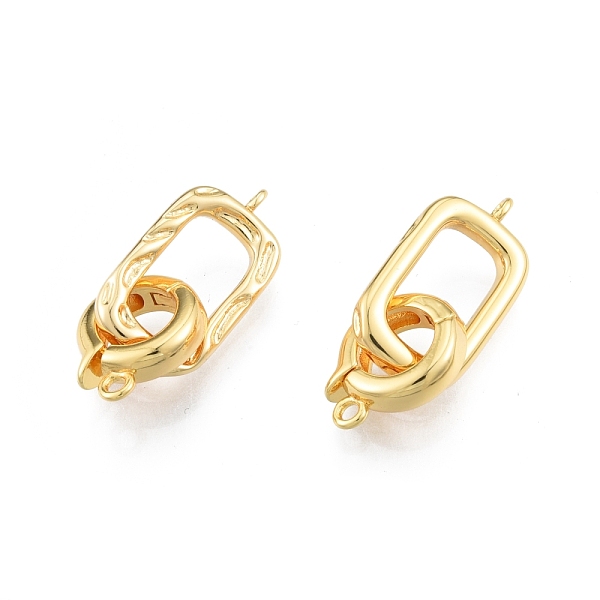 

PandaHall Brass Fold Over Clasps, Oval, Real 18K Gold Plated, Clasp: 14.5x11.5x3.1mm, Hole: 1.5mm, Oval: 21.5x12.5x33.5m, Hole: 1.6mm Brass