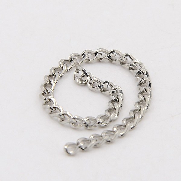 

PandaHall 304 Stainless Steel Twisted Chains Curb Chain, Unwelded, Stainless Steel Color, 2.5x1.5mm 304 Stainless Steel