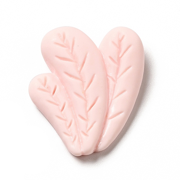 

PandaHall Spring Theme Opaque Resin Cabochons, Pink, Leaf, 21.5x19x5mm Resin Leaf Pink