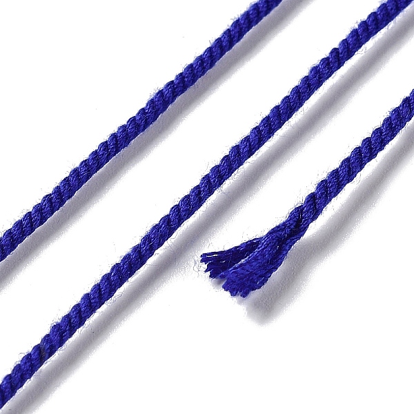 

PandaHall Polyester Twisted Cord, Round, for DIY Jewelry Making, Mauve, 1mm, about 49.21 Yards(45m)/Roll Polyester Purple