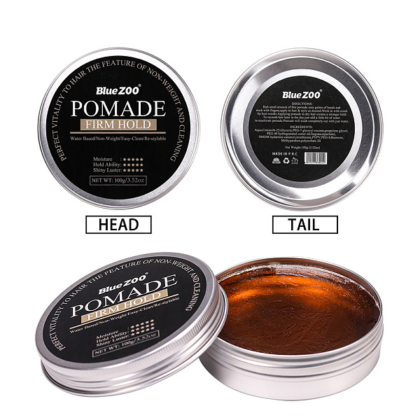 

PandaHall One-time Molding Wax Mud Cream, Used for Fixing Hair Styles, Chocolate, 8cm, 100g/box Wax Others Brown