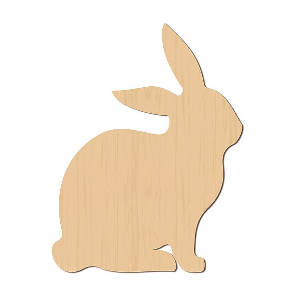 

PandaHall Laser Cut Wooden Wall Sculpture, Torus Wall Art, Home Decor Meditation Symbol, Rabbit, BurlyWood, 19.5x25cm Wood Rabbit Orange