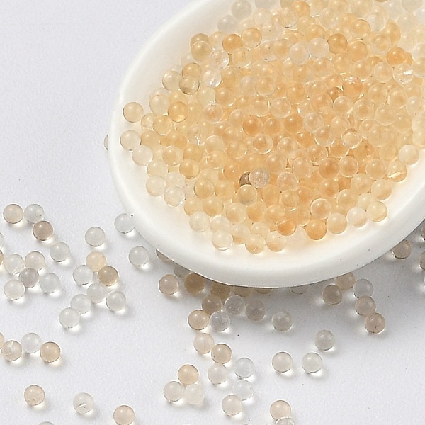 

PandaHall Natural Citrine Beads, No Hole, Round, 1.5mm Citrine Round