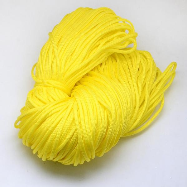 

PandaHall 7 Inner Cores Polyester & Spandex Cord Ropes, Solid Color, for Rope Bracelets Making, Yellow, 4~5mm, about 109.36 yards...