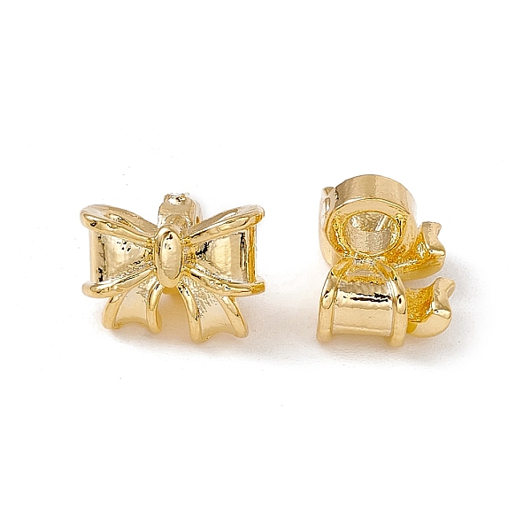 

PandaHall Brass Beads, Long-Lasting Plated, Bowknot, Real 18K Gold Plated, 7.5x10x8mm, Hole: 2.5mm Brass Bowknot