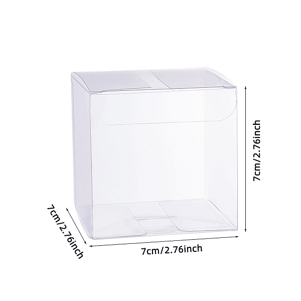 Прозрачная пластиковая ПВХ коробка подарочная упаковка