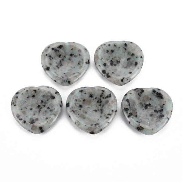 

PandaHall Natural Sesame Jasper Thumb Worry Stone, Pocket Palm Stones, for Healing Reiki Stress Relief, Heart Shape, 39~40x39~40x5~6mm...
