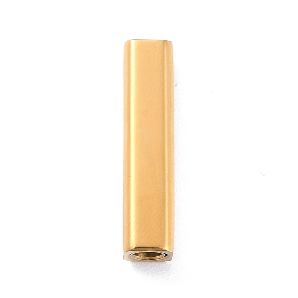 

PandaHall Ion Plating(IP) 304 Stainless Steel Magnetic Clasps with Glue-in Ends, Cuboid, Golden, 24.8x6x6mm, Hole: 3mm 304 Stainless Steel...