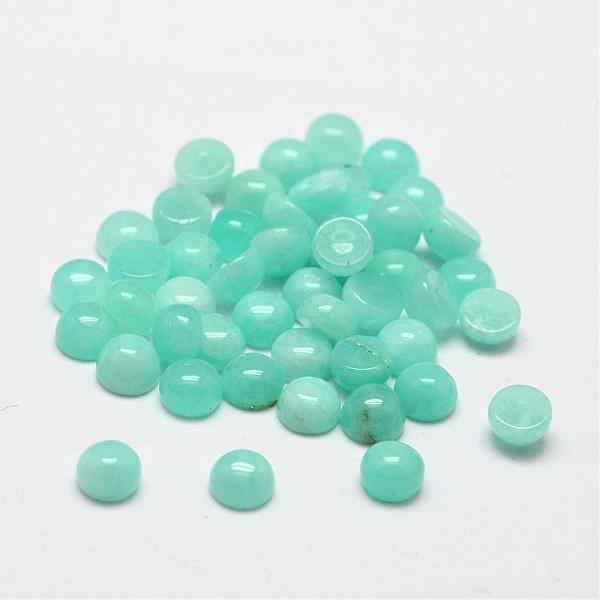 

PandaHall Dome Natural Amazonite Cabochons, 4x2.5mm Amazonite Half Round