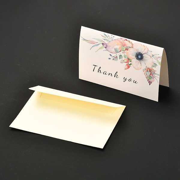 Бумажные благодарственные открытки и конверты