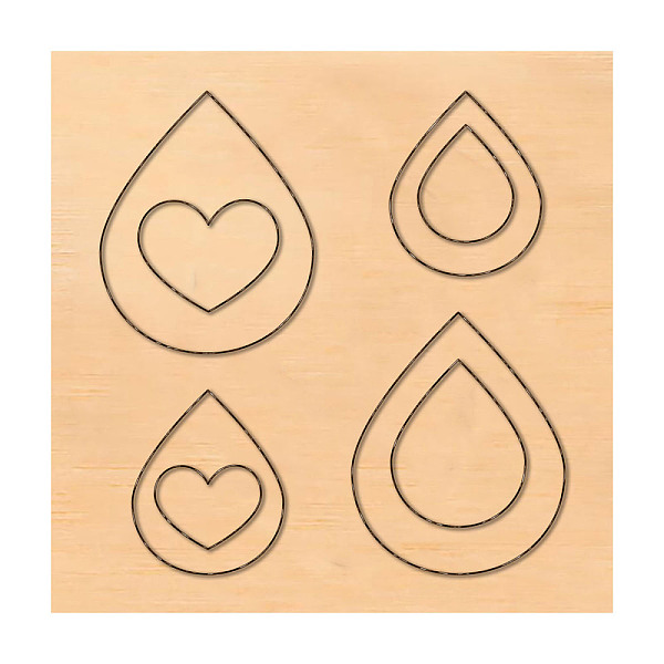 

PandaHall Geometric Wood Cutting Dies, with Steel, for DIY Scrapbooking/Photo Album, Decorative Embossing DIY Paper Card, teardrop, & Heart...