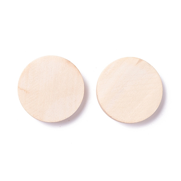 

PandaHall Blank Wood Cabochons, Flat Round, Bisque, 30x5mm Wood Flat Round Orange