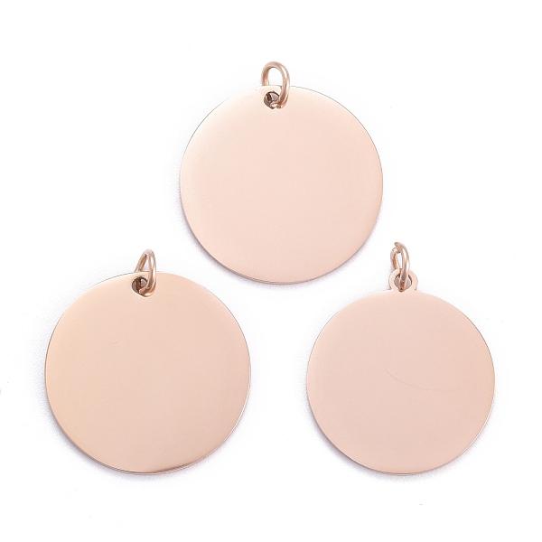 

PandaHall 201 Stainless Steel Pendants, Manual Polishing, Flat Round, Stamping Blank Tag, Rose Gold, 22x1.5mm, Hole: 5mm 201 Stainless Steel...