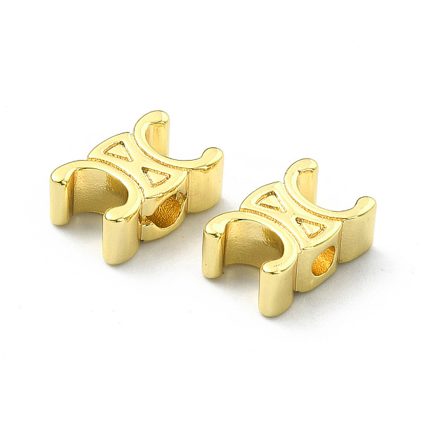 

PandaHall Rack Plating Brass Spacer Beads, Golden, 12x8x4.5mm, Hole: 3mm Brass