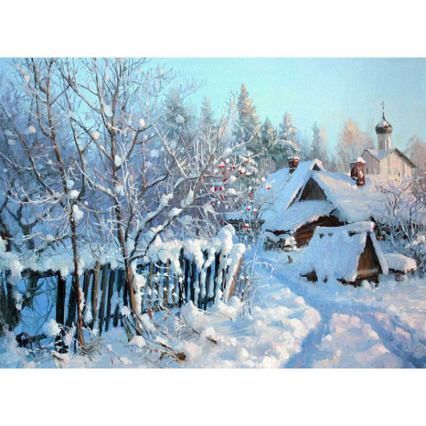 

PandaHall DIY Winter Snowy House Scenery Diamond Painting Kits, including Resin Rhinestones, Diamond Sticky Pen, Tray Plate and Glue Clay...