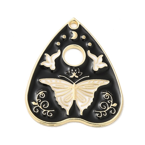 

PandaHall Rack Alloy Enamel Pendants, Butterfly, Golden, 26x22x1mm, Hole: 1.4mm Alloy+Enamel Butterfly