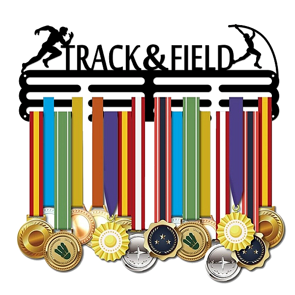 

PandaHall SUPERDANT Male Track and Field Medal Hanger Display Running Rack Frame Pole Vault Competition Medal Holder Sports 60+ Medals...
