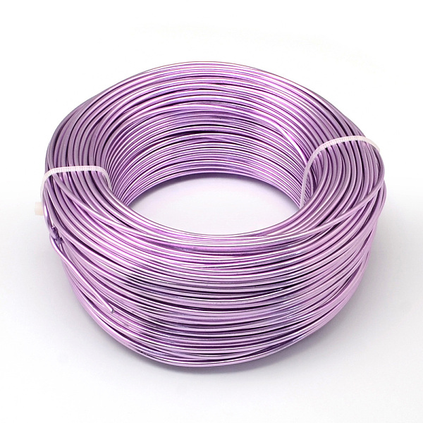 

PandaHall Round Aluminum Wire, Bendable Metal Craft Wire, Flexible Craft Wire, for Beading Jewelry Doll Craft Making, Lilac, 17 Gauge, 1.2mm..., Purple