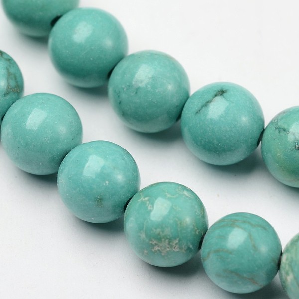 Brins De Perles Turquoise Vert Naturel