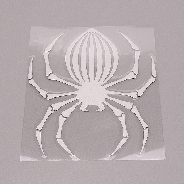 

PandaHall Spider Waterproof PET Sticker, Window Decals, for Car Home Wall Decoration, WhiteSmoke, 14x12x0.02cm PET Others White