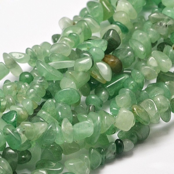 

PandaHall Natural Green Aventurine Chip Bead Strands, 4~12x4~7x2~5mm, Hole: 1mm, about 33.8 inch Green Aventurine Chip