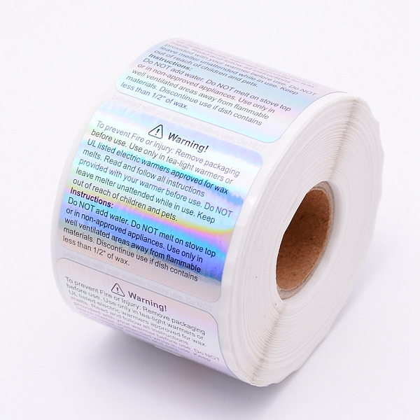 

PandaHall PVC Self Adhesive Kraft Paper Label Tag Stickers, Silver, 35x45mm Plastic Silver