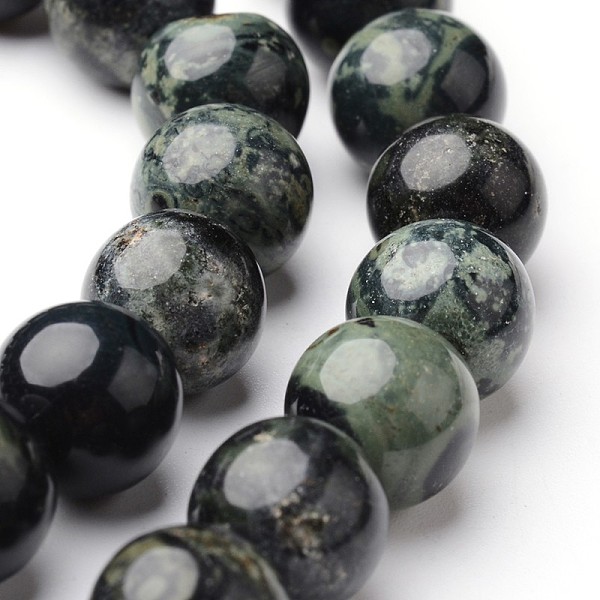 

PandaHall Round Natural Kambaba Jasper Bead Strands, 10mm, hole: 1mm, about 38~39pcs/strand, 15 inch Kambaba Jasper Round