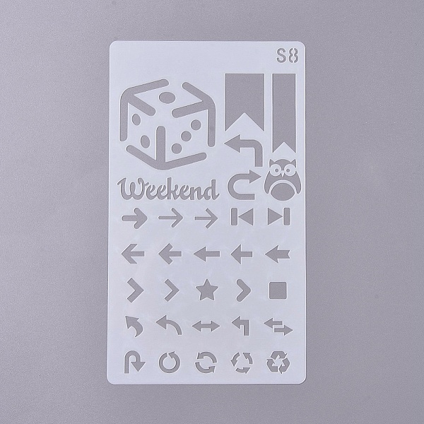 

PandaHall Plastic Drawing Stencil, Drawing Scale Template, For DIY Scrapbooking, White, 17.9x10.2x0.04cm Plastic White