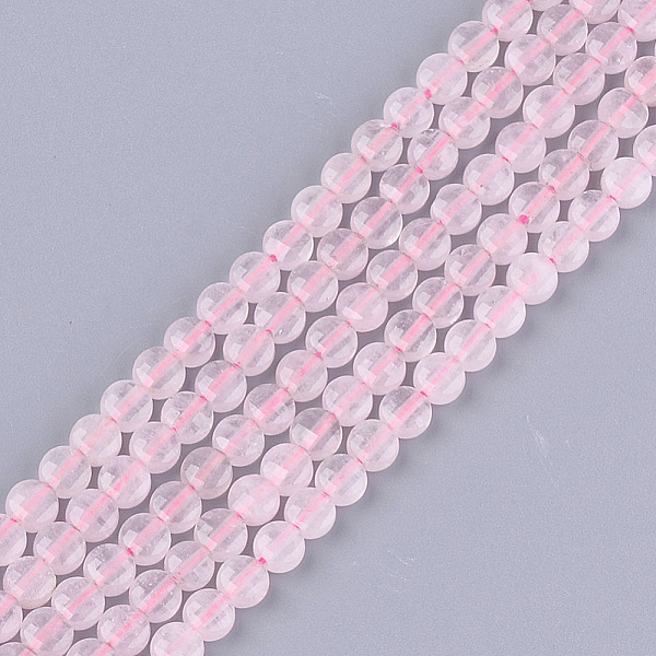 

PandaHall Natural Rose Quartz Beads Strands, Faceted, Flat Round, 4~4.5x2.5~3mm, Hole: 0.8mm, about 88~89pcs/strand, 14.9 inch~15.1 inch...