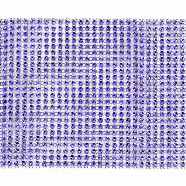 

PandaHall 24 Rows Plastic Diamond Mesh Wrap Roll, Rhinestone Crystal Ribbon, for DIY Wedding Party Favors Decorations Craft, Mauve, 120x1mm..., Purple