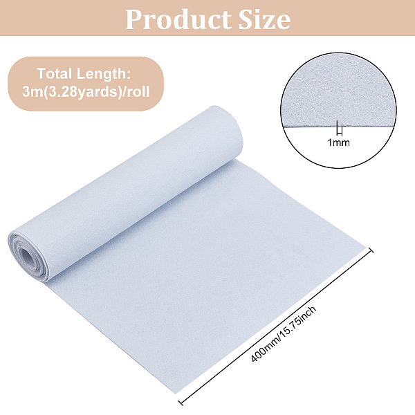 

PandaHall Subwoofer Speaker Felt Fabric, Sound-absorbing DIY Cloth, Rectangle, White, 40x0.1cm, 3m/sheet Polyester White