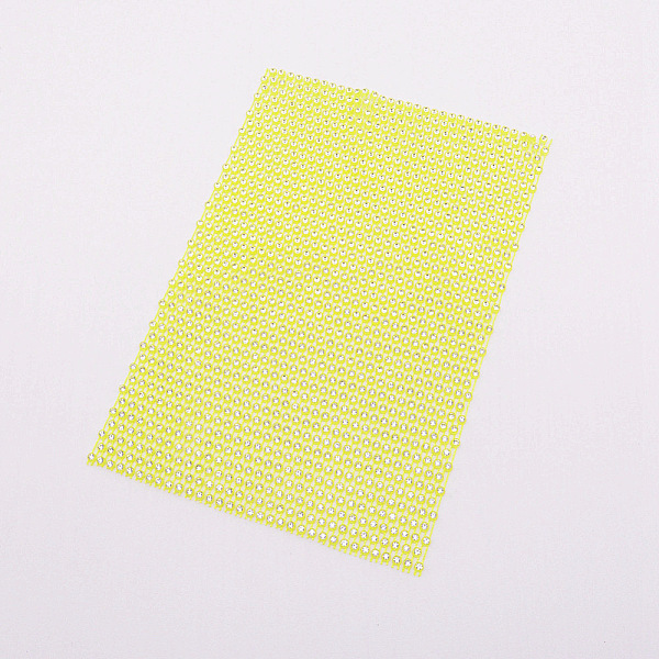 

PandaHall Plastic Elasticity Rhinestone Net, DIY Accessories, Festival Decoration Accessories, Champagne Yellow, 183x122x2.5mm Plastic...