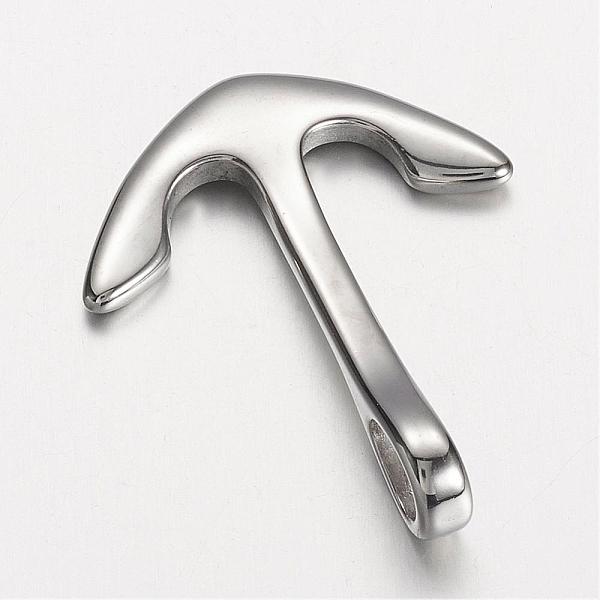 

PandaHall 304 Stainless Steel Pendants, Anchor, Stainless Steel Color, 37x29.5x7mm, Hole: 5x7mm 304 Stainless Steel
