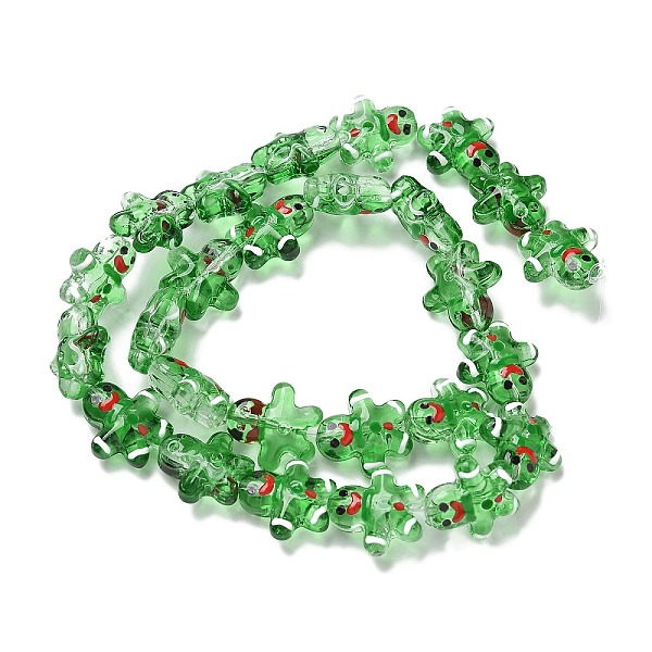 クリスマスの透明ガラスビーズ連売り