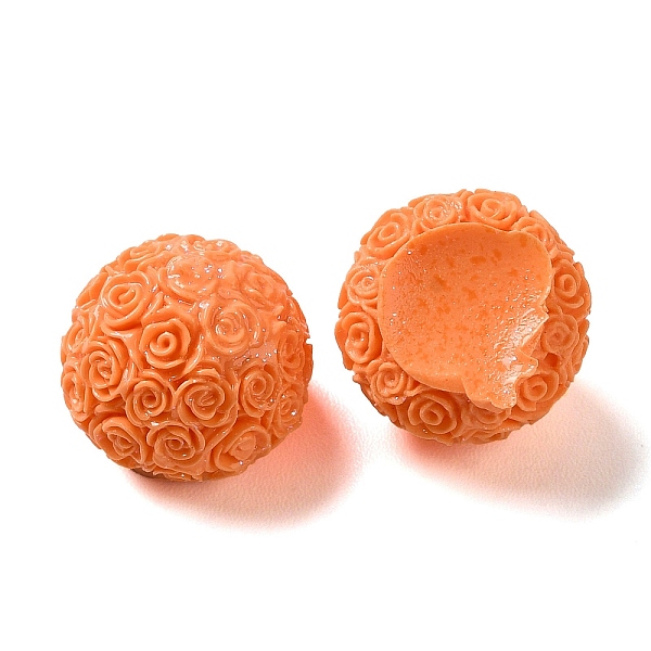

PandaHall Opaque Resin Cabochons, Half Round, Orange, 12x10.5mm Resin Half Round Orange